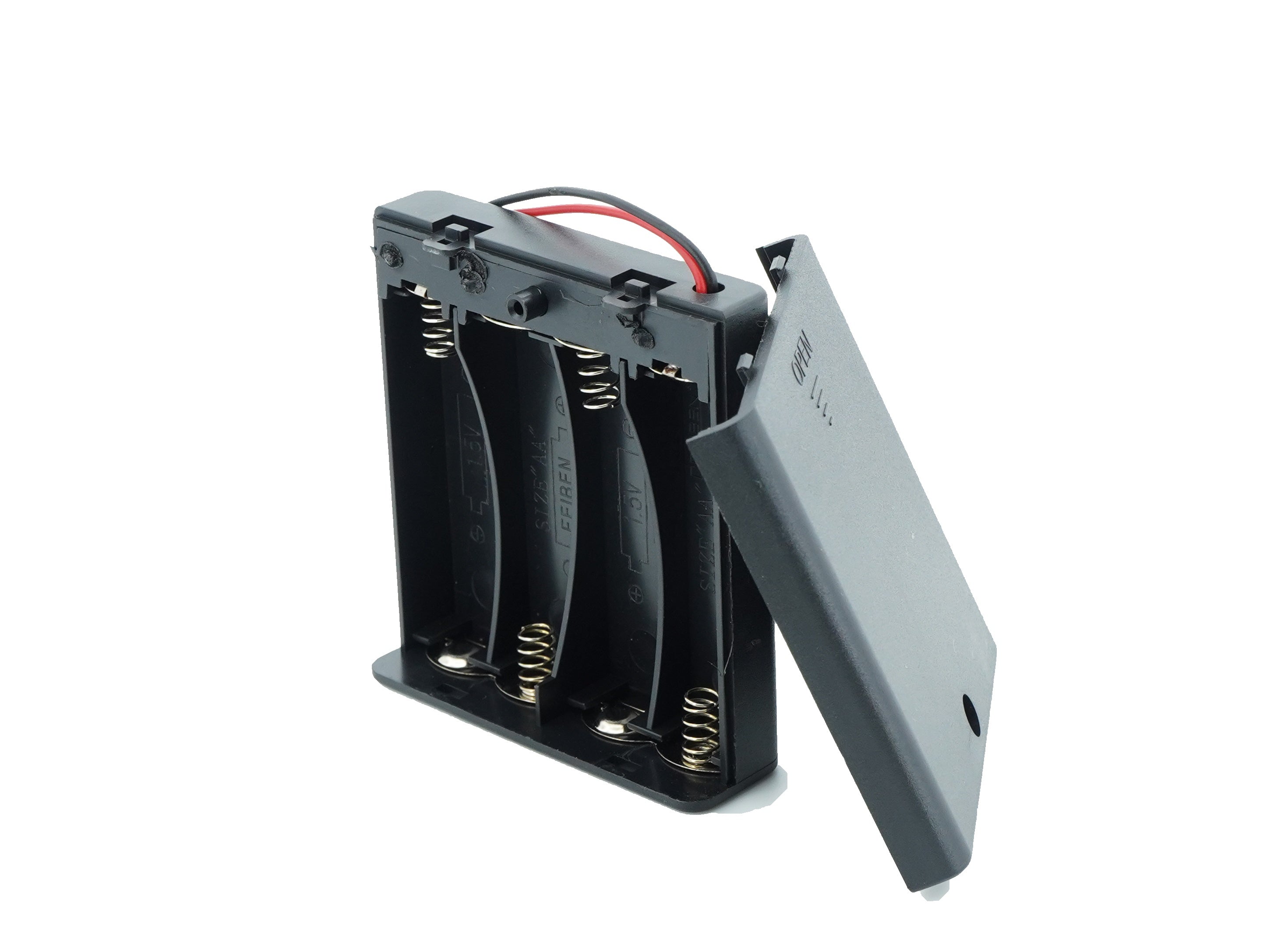 4 x 1.5V AA Battery Case Connector with Cover