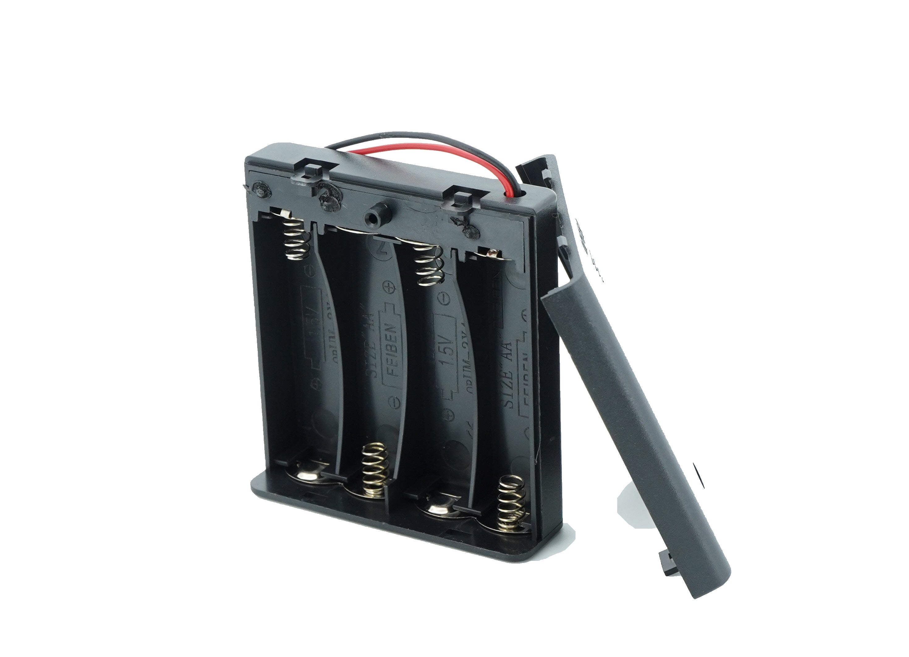 4 x 1.5V AA Battery Case Connector with Cover