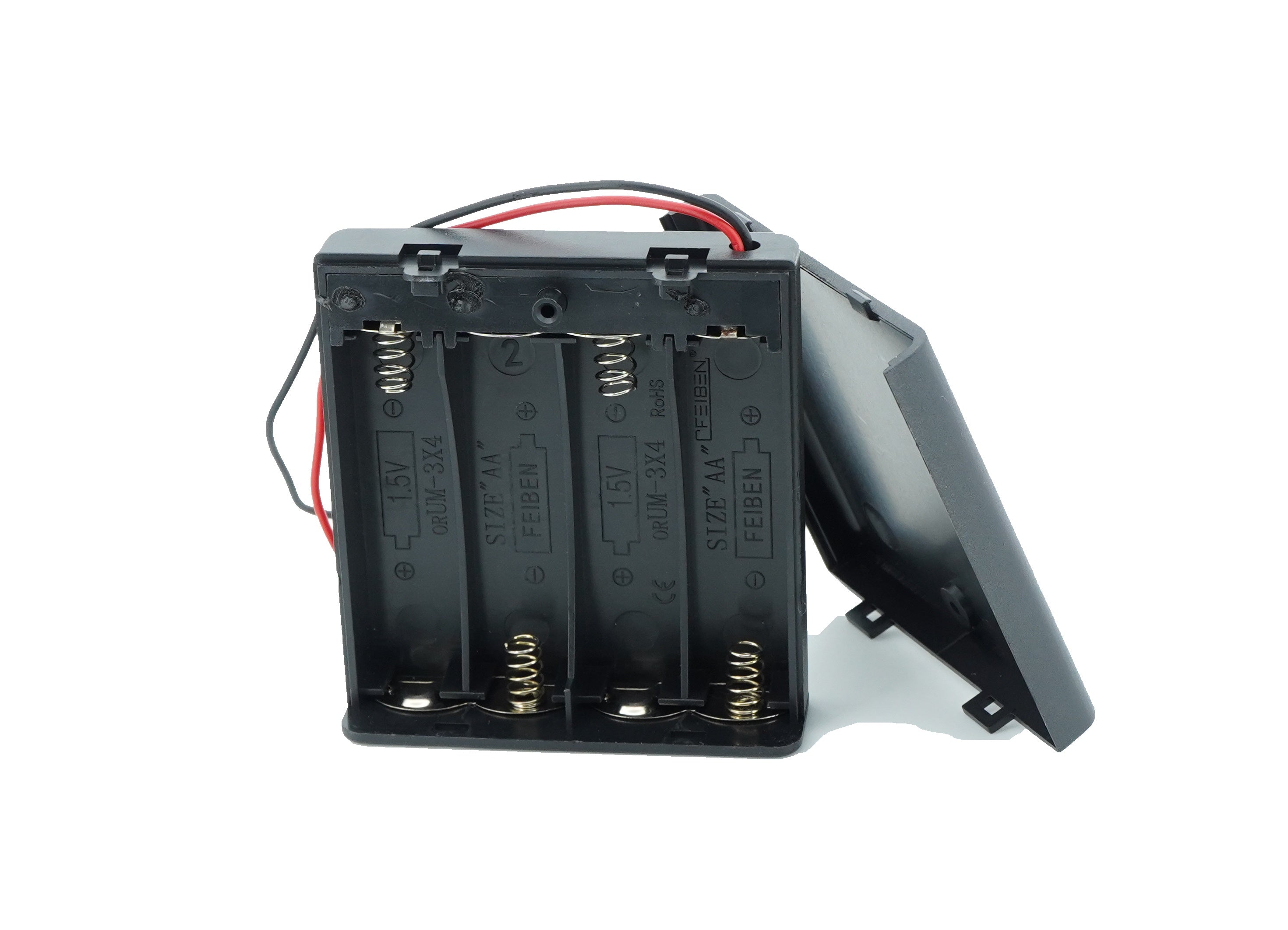 4 x 1.5V AA Battery Case Connector with Cover