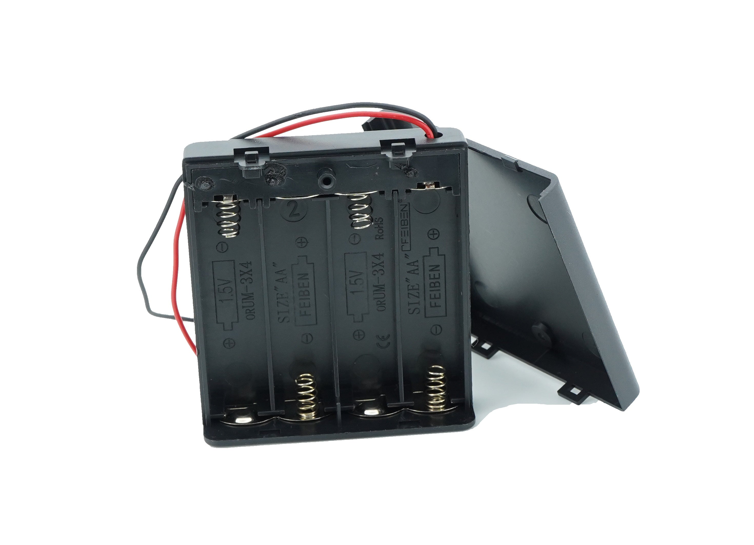 4 x 1.5V AA Battery Case Connector with Cover