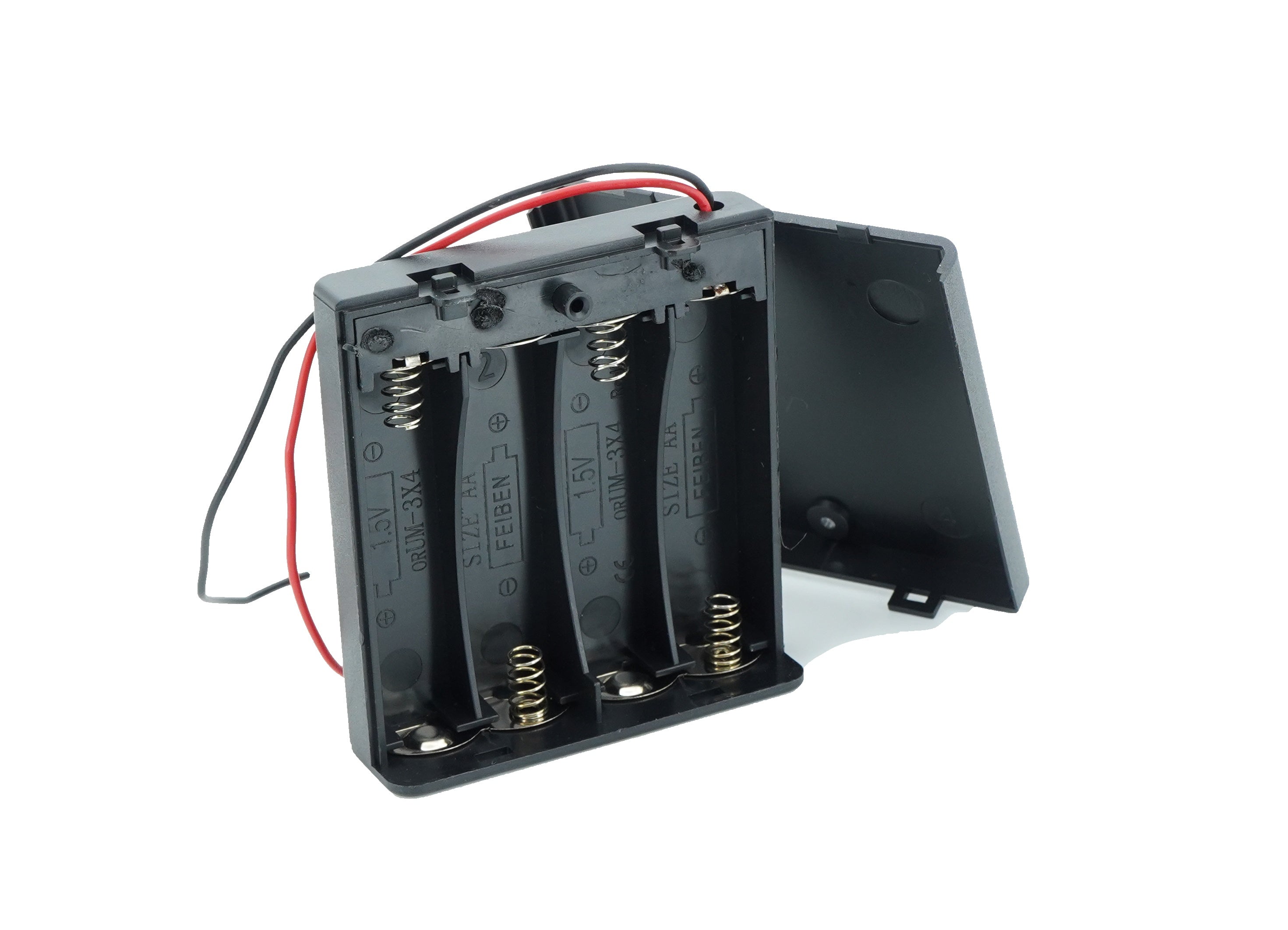 4 x 1.5V AA Battery Case Connector with Cover
