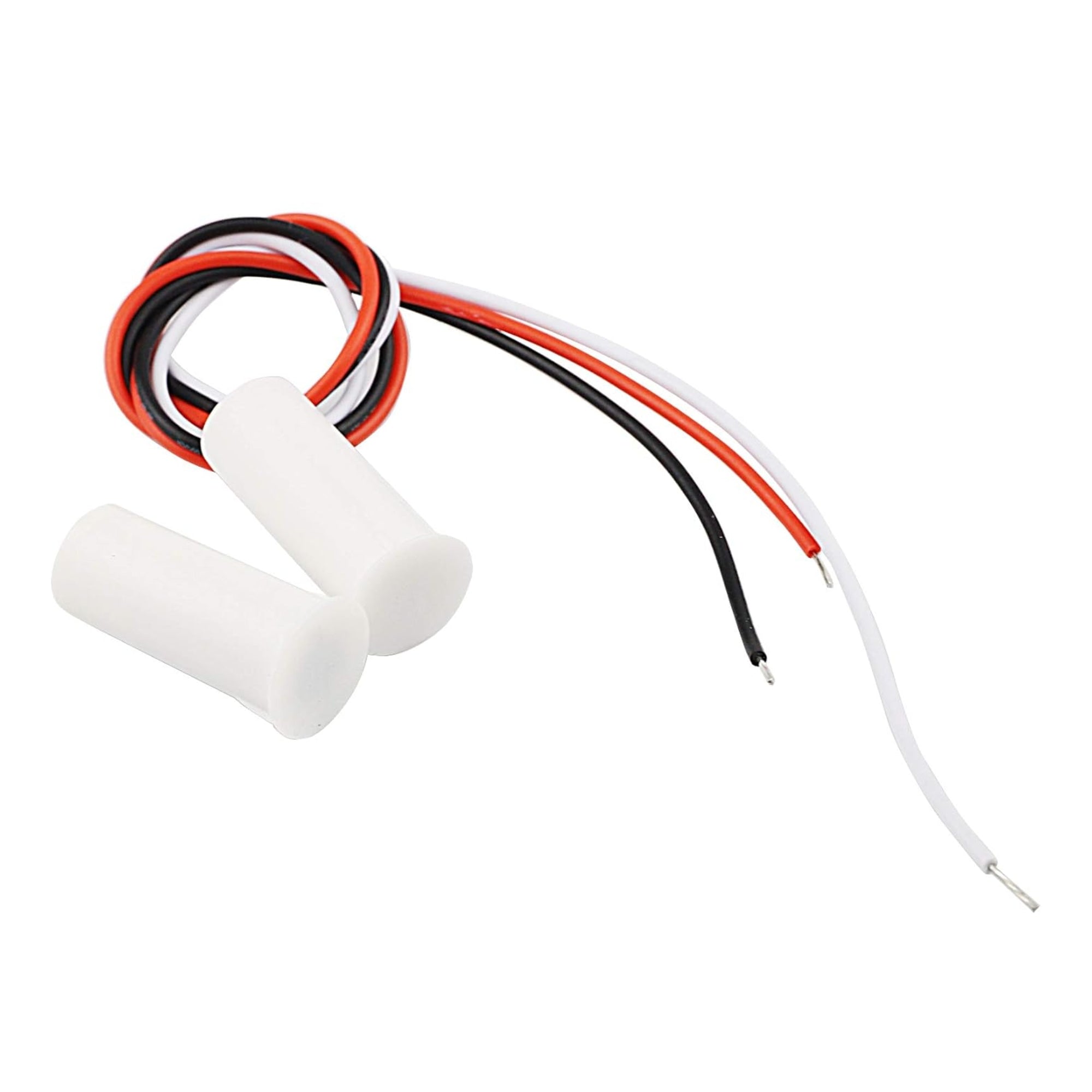 Magnetic Reed Round Switch Door Sensor with Wire MS-3 White (Normal Close/Normal Open)