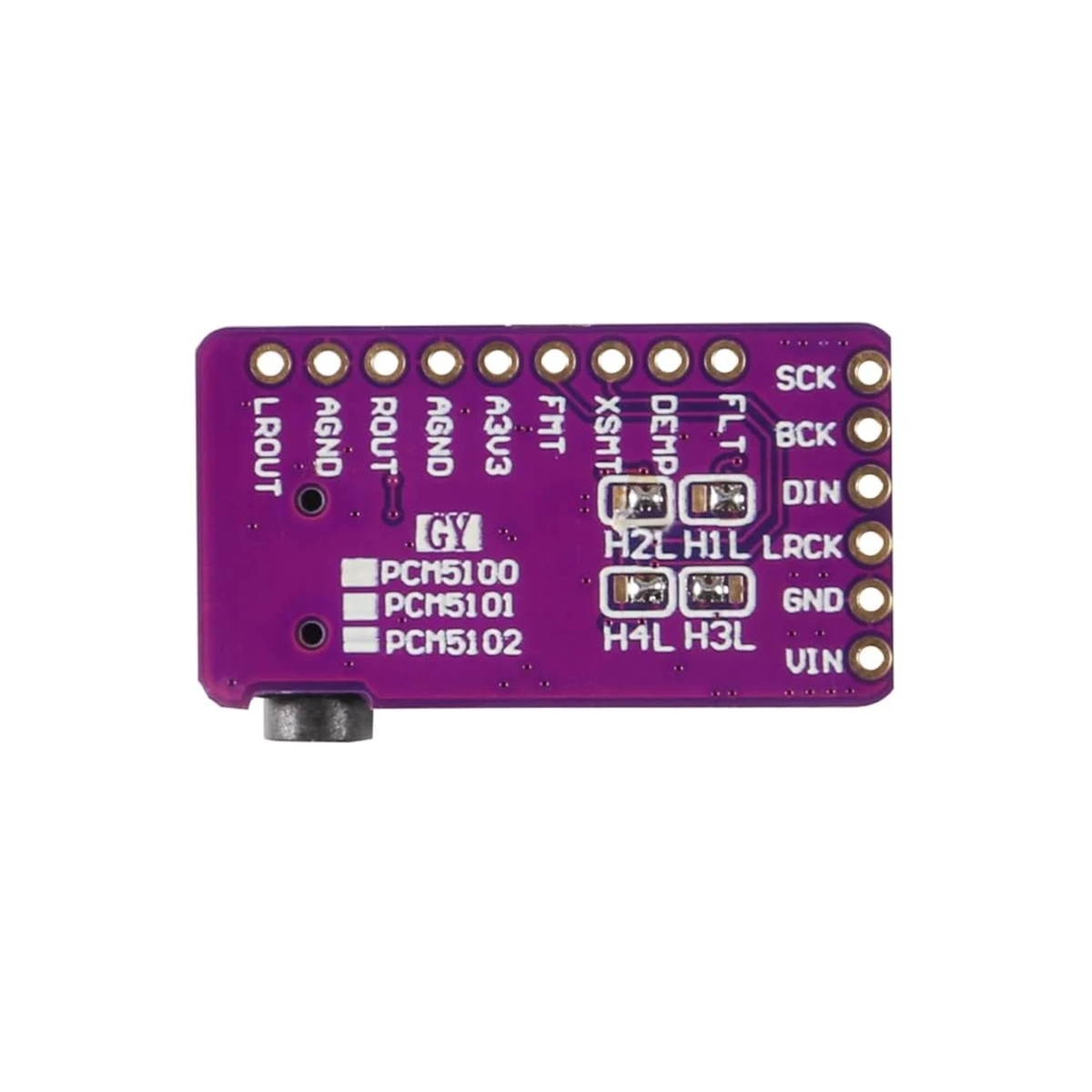 PCM5102 I2S Digital Audio DAC Decoder Module - 3.5mm Stereo Output
