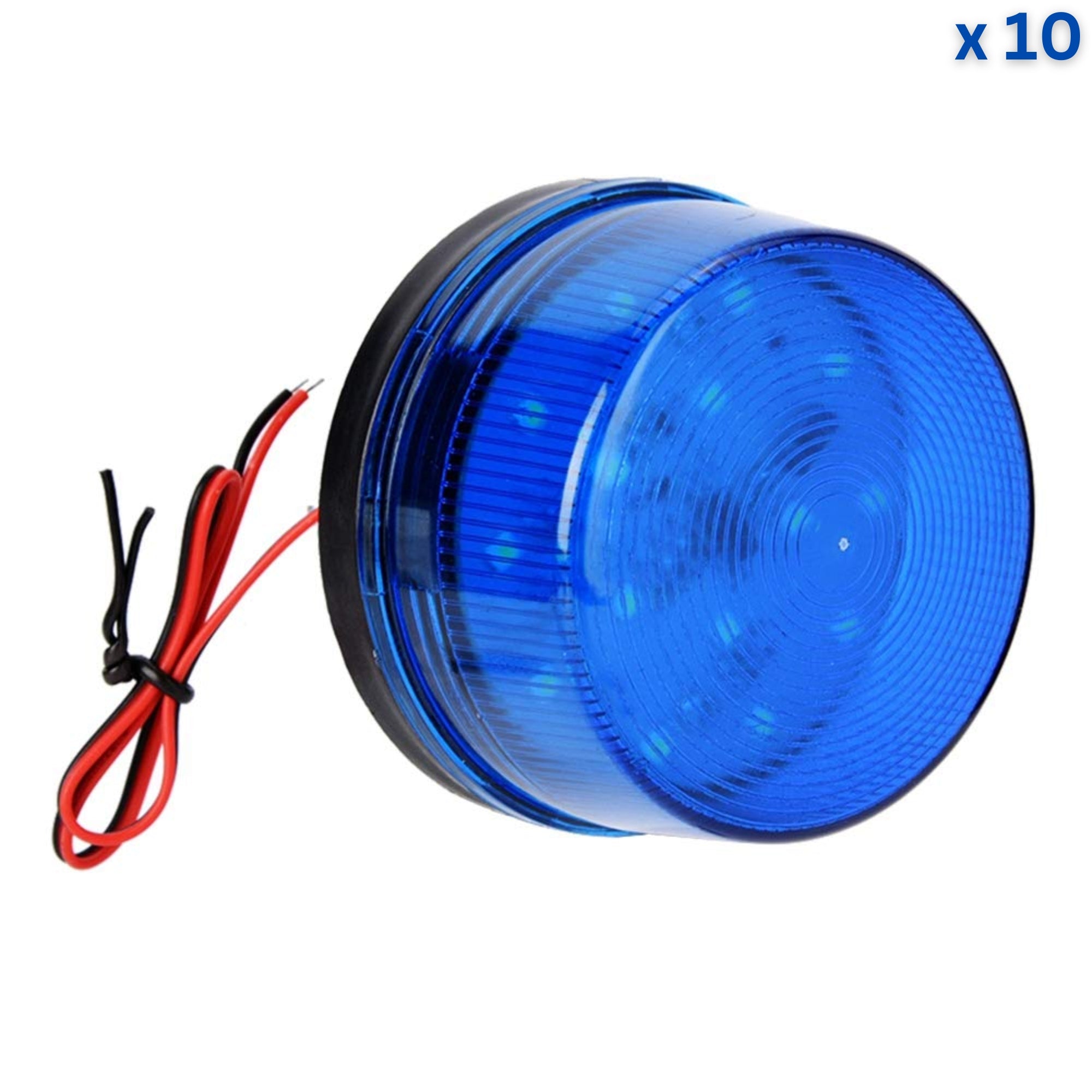 Blue 12V LED Flasher Siren