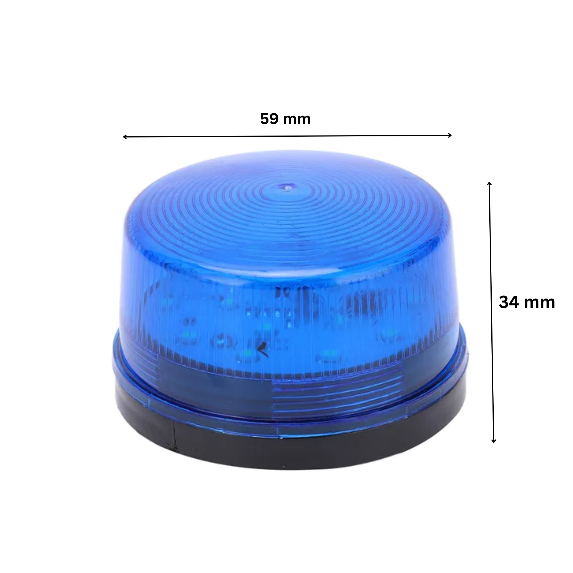 Blue 12V LED Flasher Siren