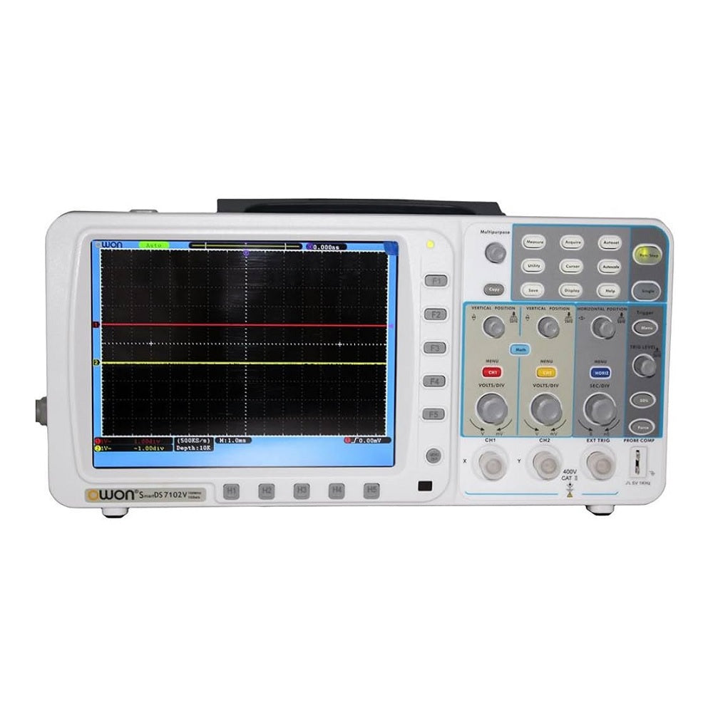 Owon SDS 7102V Digital Storage Oscilloscope Bandwidth: 100MHz, 2 + 1 Channel, Sample rate: Up to 1 GS/s