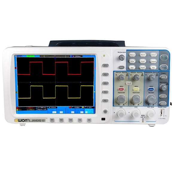 Owon SDS 8202 Digital Storage Oscilloscope Bandwidth: 200MHz, 2 + 1 Channel, Sample rate: Up to 1 GS/s