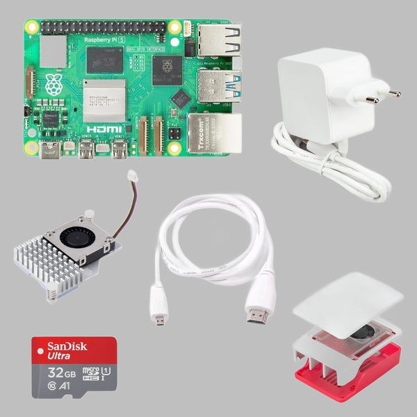 Raspberry Pi 5 (8 GB RAM) Basic Starter Kit with Official Raspberry Pi 5 Adapter