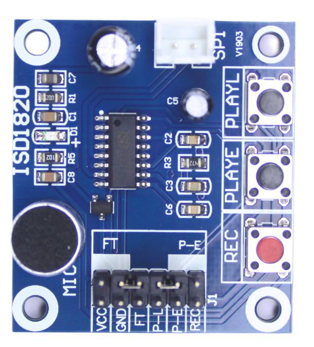 ISD1820 Voice Recording Module With On Board Mic and Speaker