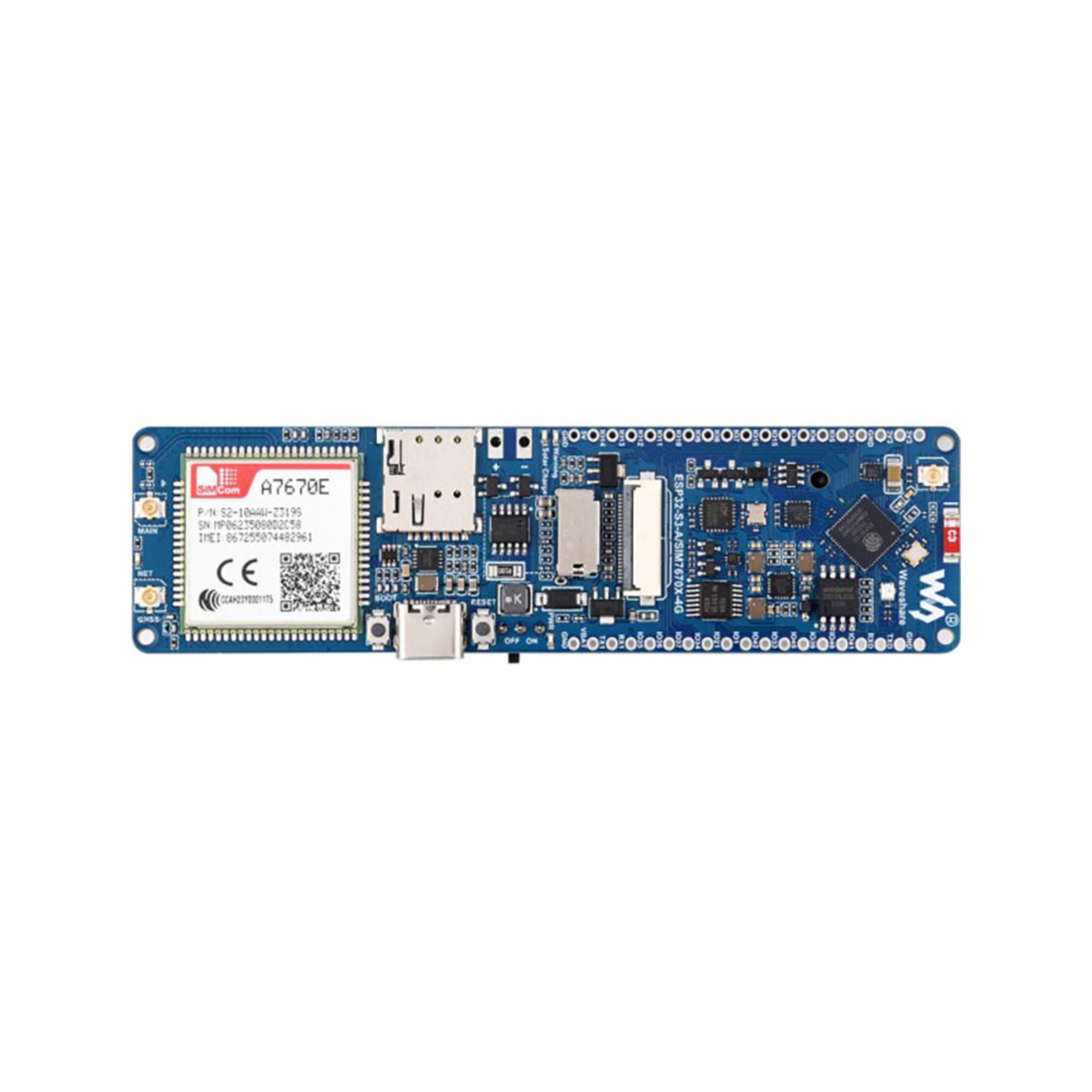 ESP32-S3 A7670E 4G LTE Cat-1 GNSS WiFi Bluetooth Development Board