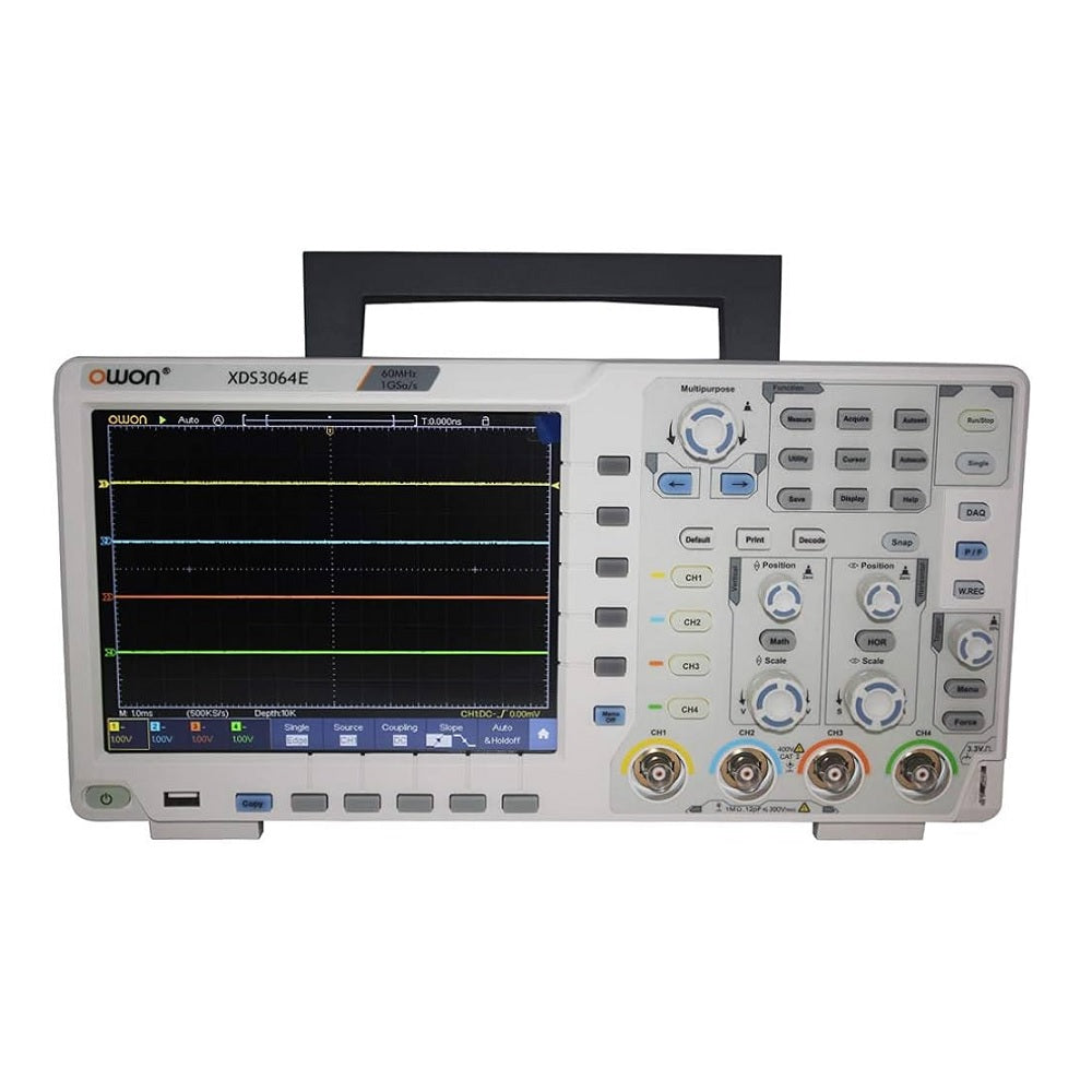 Owon XDS 3064E Digital Storage Oscilloscope Bandwidth: 60MHz, 4 Channel, Sample rate: Up to 1 GSa/s