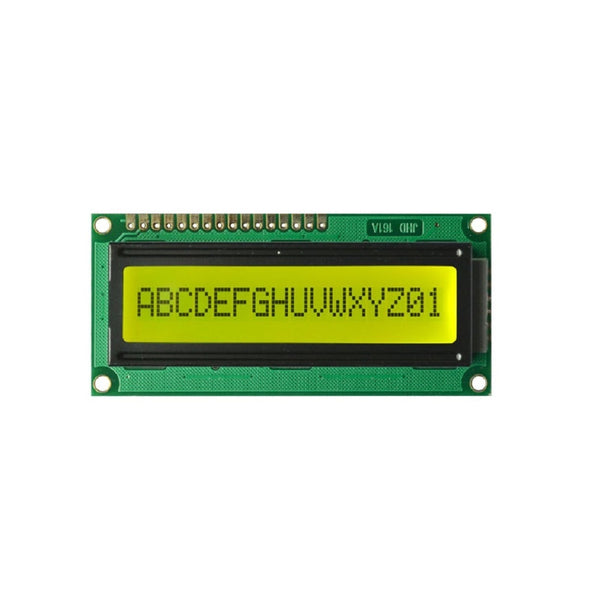 16 x 1 Yellow/Green Color LCD Display (JHD161)