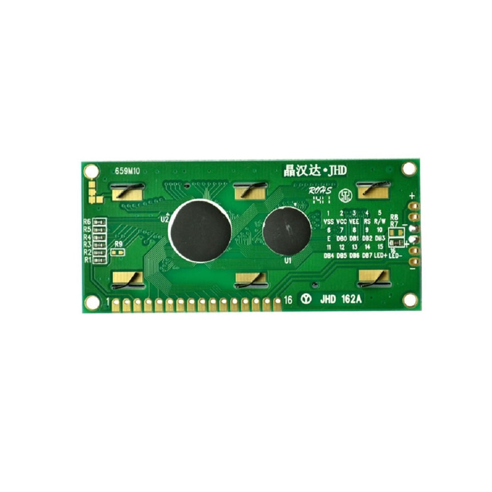 16 x 2 Yellow/Green Color LCD Display (JHD162)