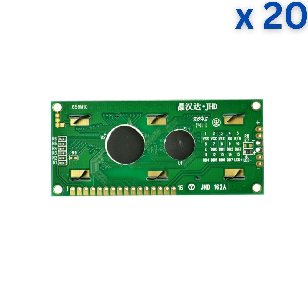 16 x 2 Yellow/Green Color LCD Display (JHD162)