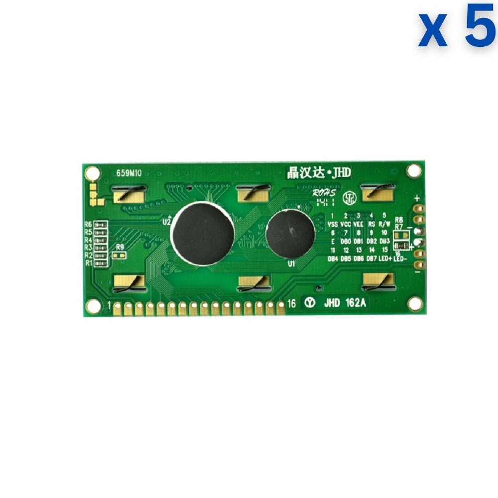 16 x 2 Yellow/Green Color LCD Display (JHD162)