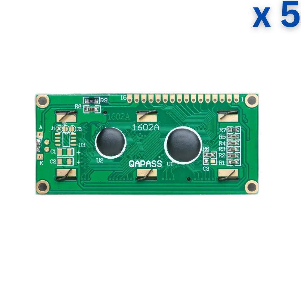 16 x 2 Black & White Color LCD Display