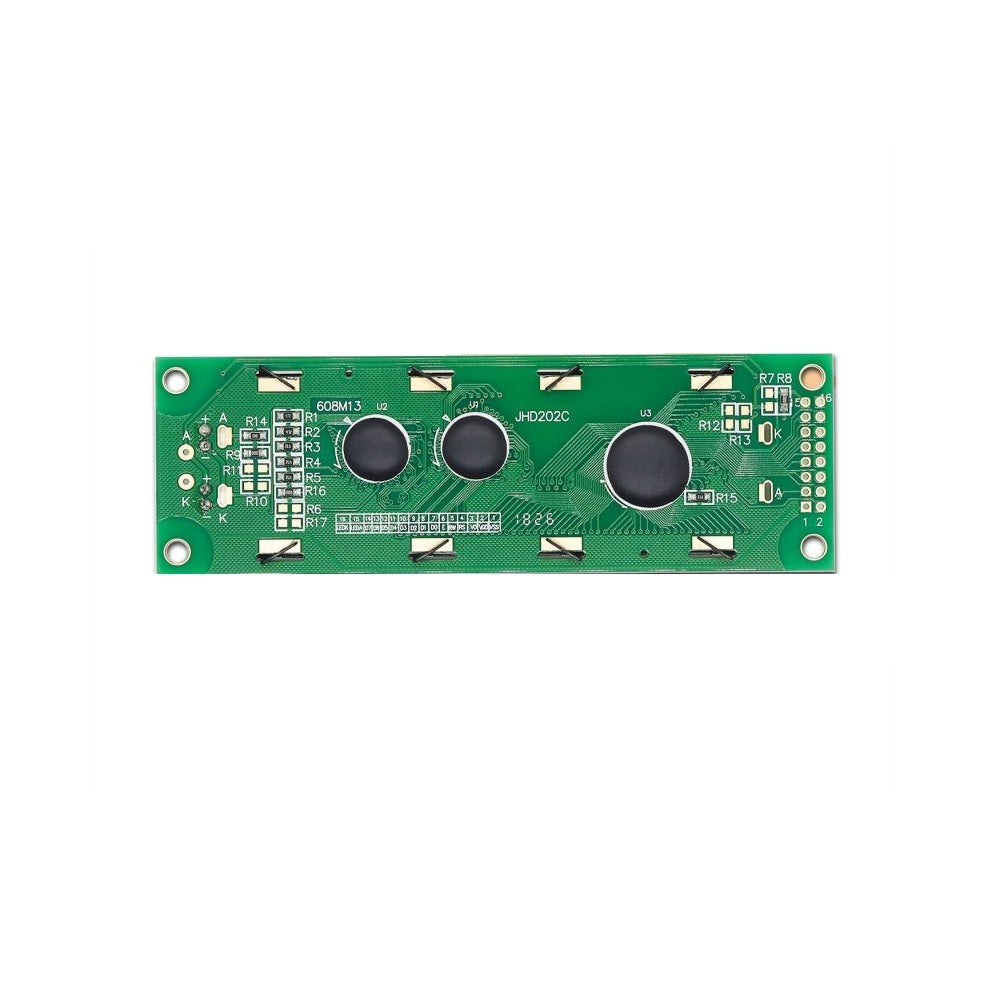 20 x 2 Yellow/Green Color LCD Display (JHD202)