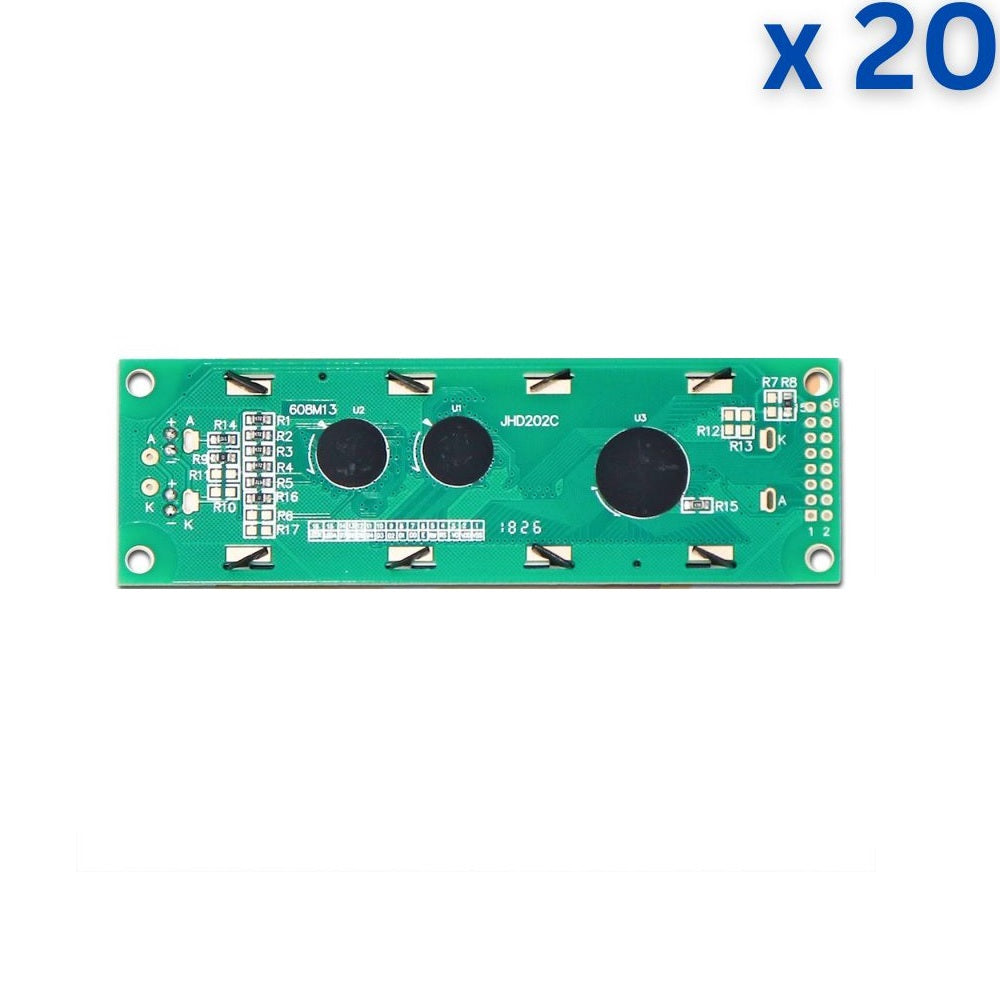 20 x 2 Blue Color LCD Display (JHD202)