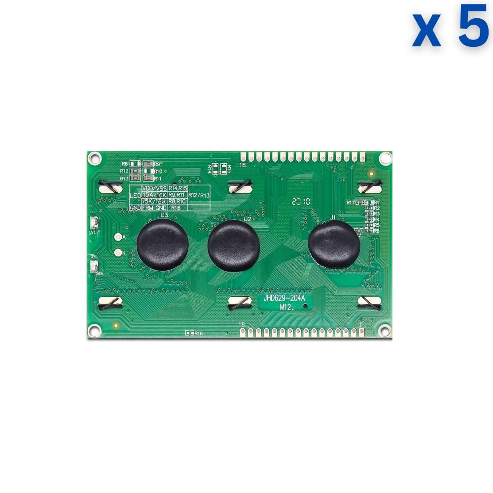 20 x 4 Yellow/Green Color LCD Display (JHD204)