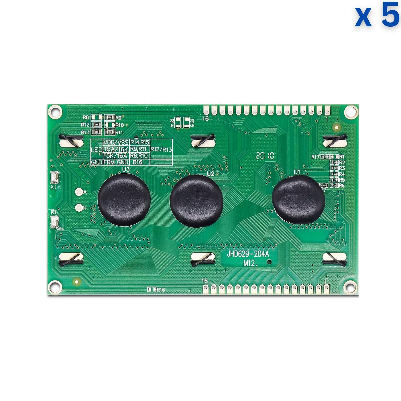 20 x 4 Blue Color LCD Display (JHD204)