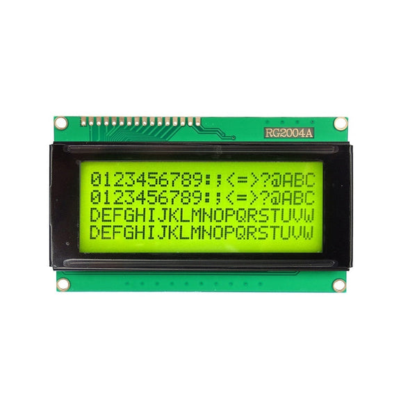 20 x 4 Yellow/Green Color LCD Display