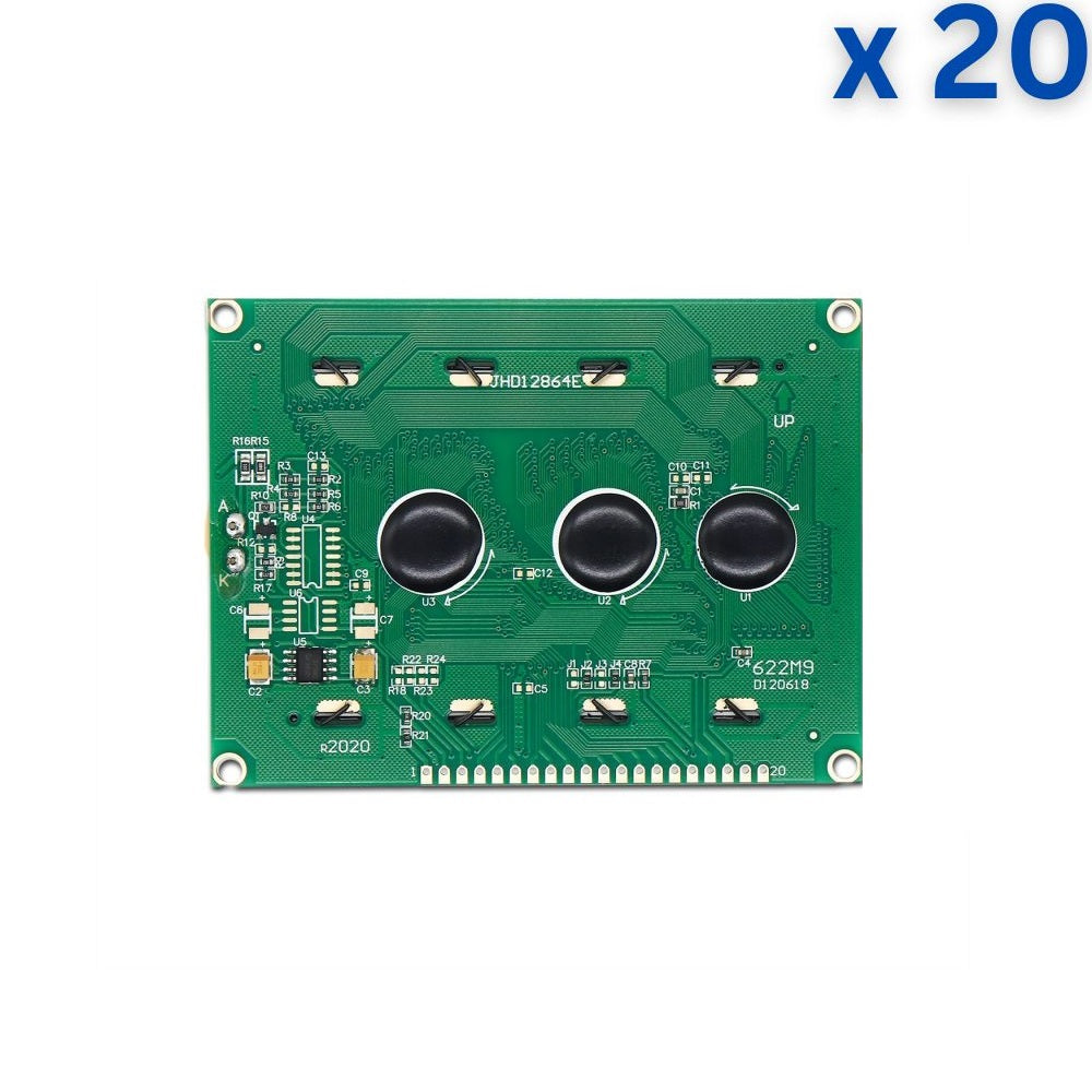 128 x 64 Yellow/Green Color LCD Display (JHD12864)