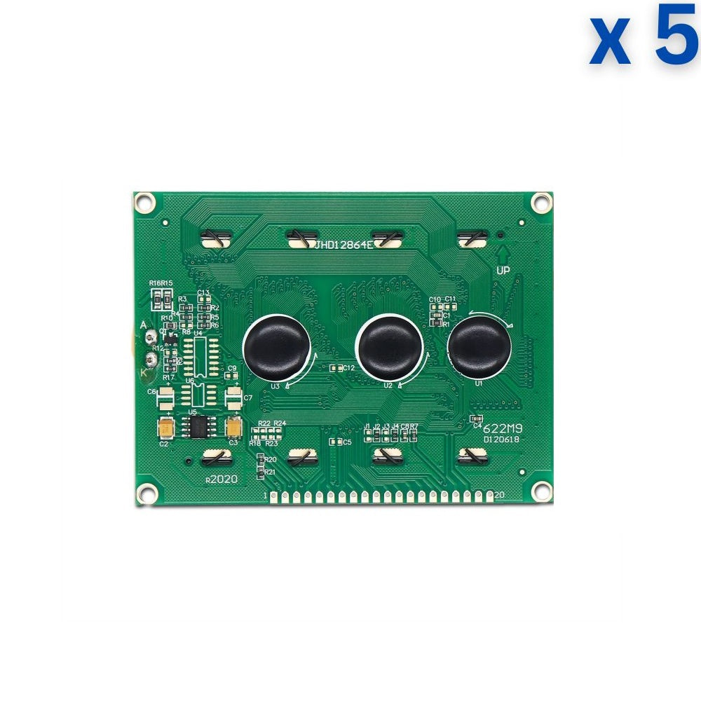 128 x 64 Yellow/Green Color LCD Display (JHD12864)