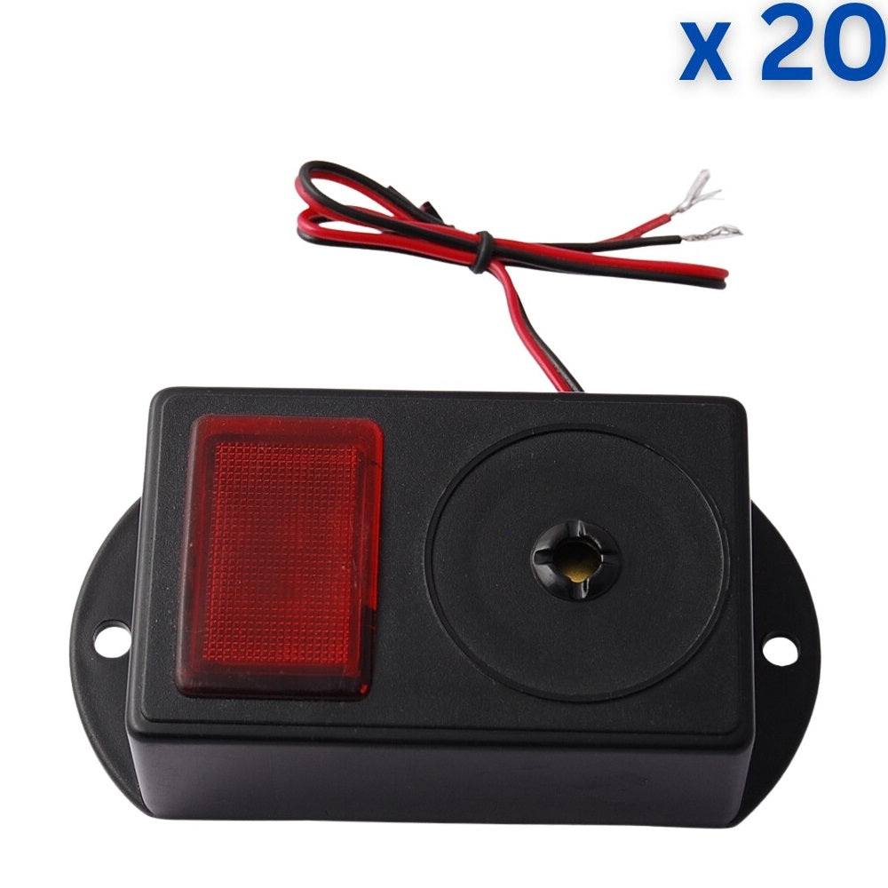 AVL135 - 12V DC Siren with LED Strobe