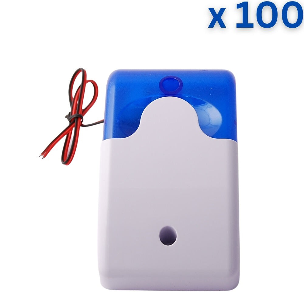 SL103 - 12V DC Siren With Light - Blue