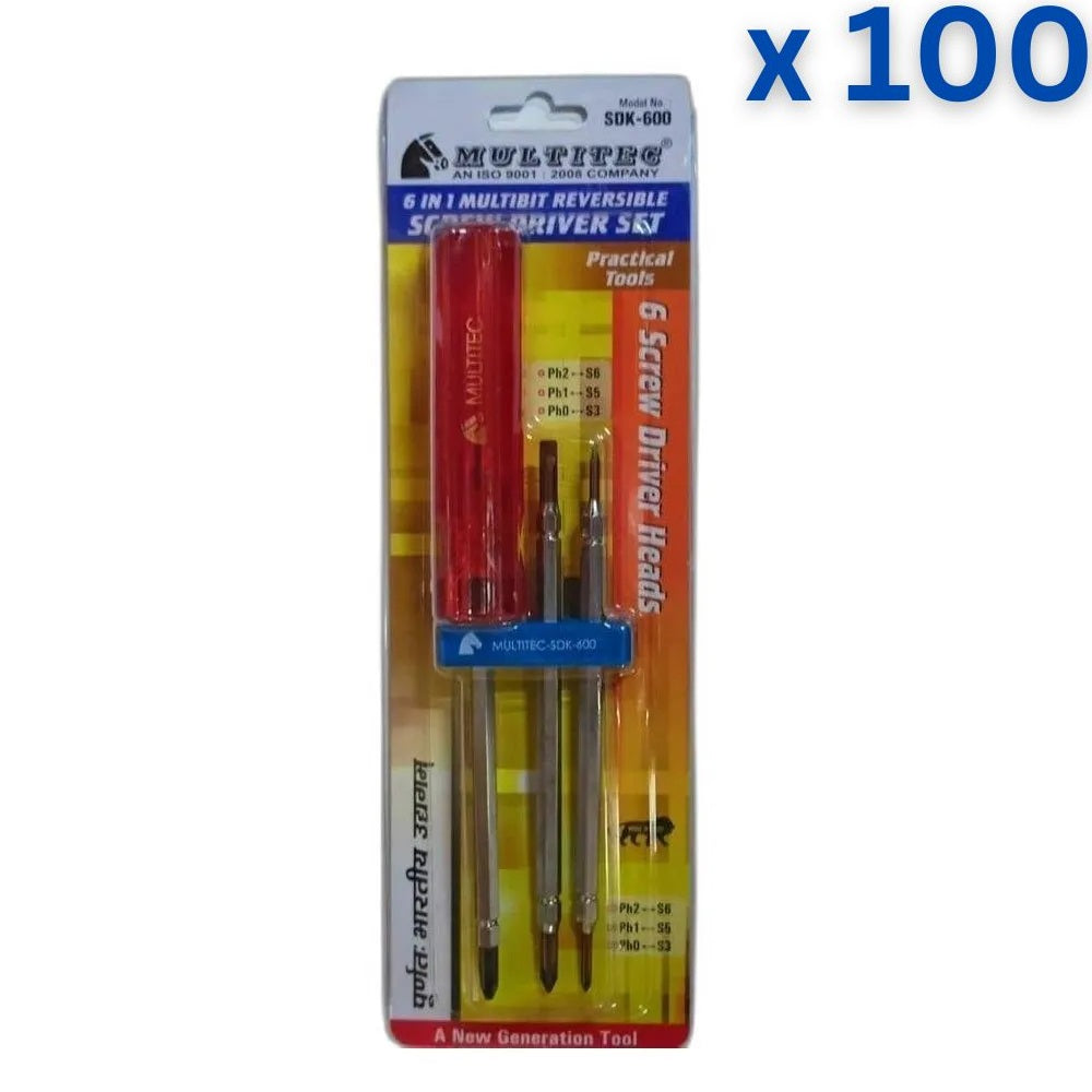 Multitec SDK-600 Multi Bit Reversible Screw Driver Set