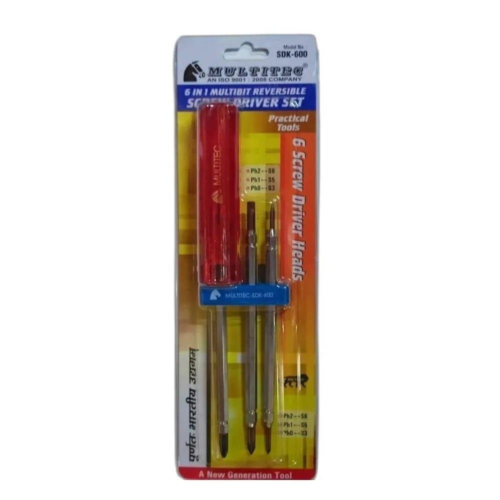 Multitec SDK-600 Multi Bit Reversible Screw Driver Set
