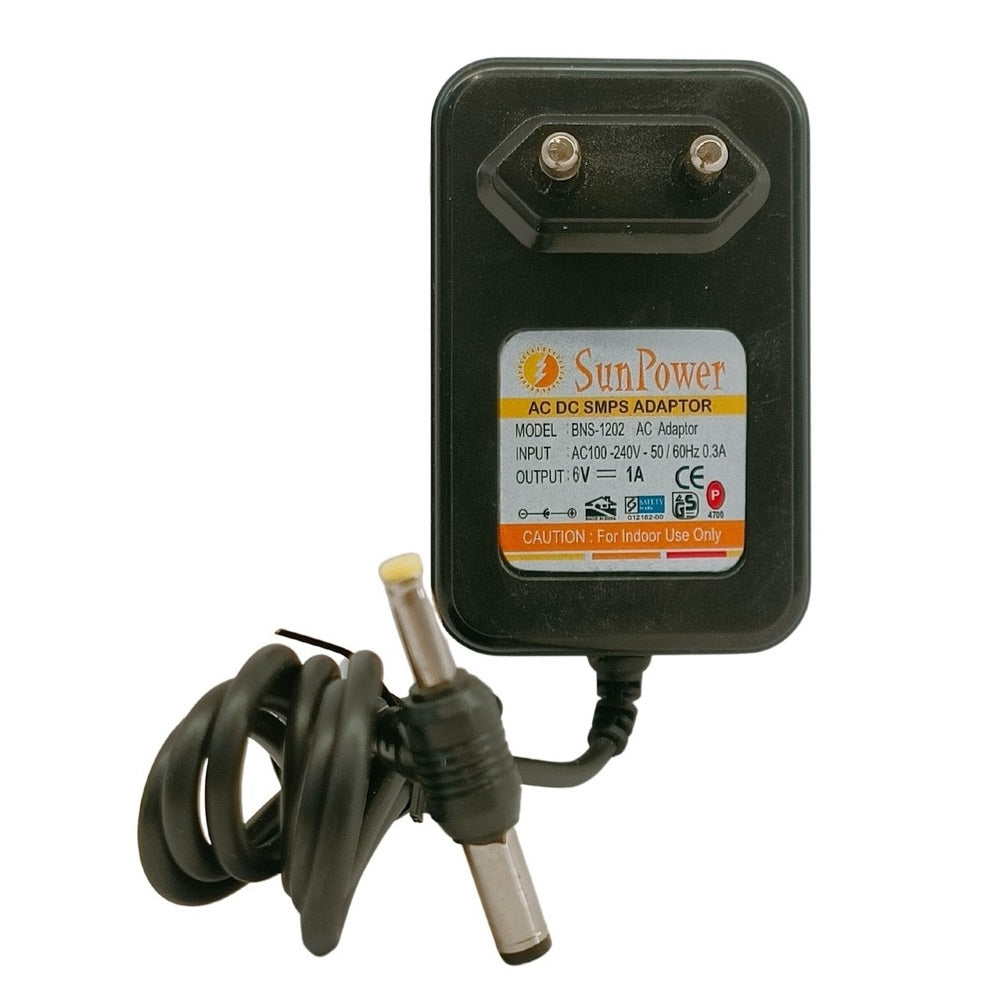 6V/1A Sun Power Power Supply Adapter