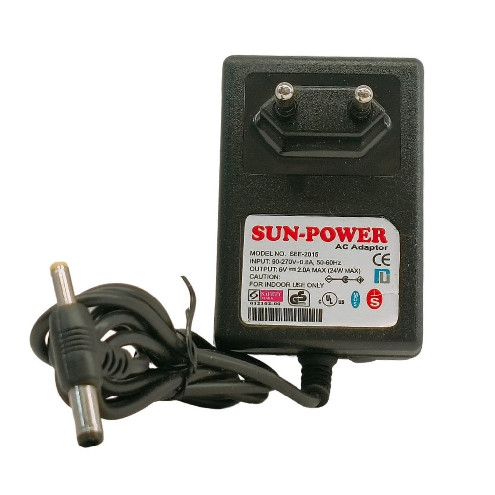 6V/2A Sun Power Power Supply Adapter