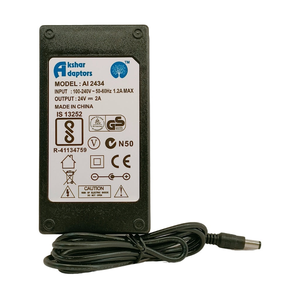 24V/2A Plastic SMPS Metal Power Supply