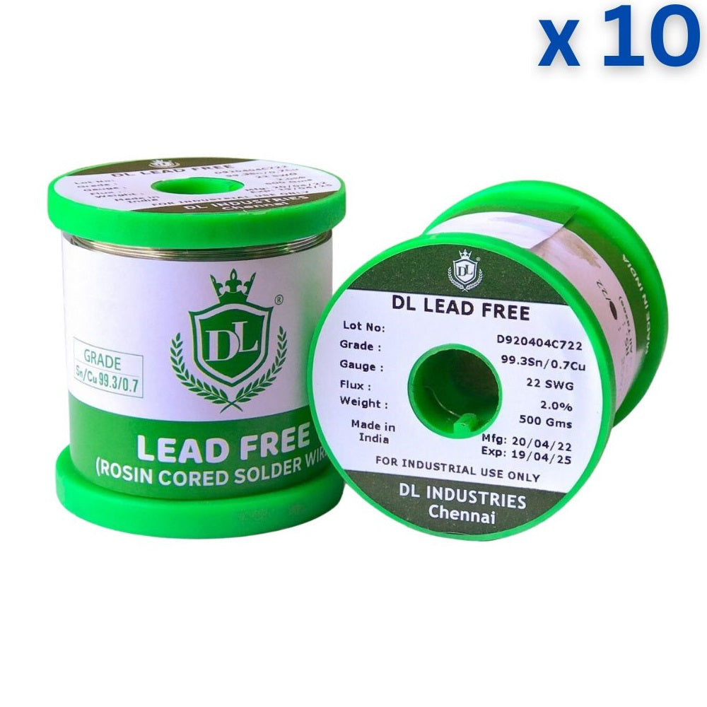 DL Lead Free Solder Wire Sn99.3/Cu0.7 22 SWG - 500 gm