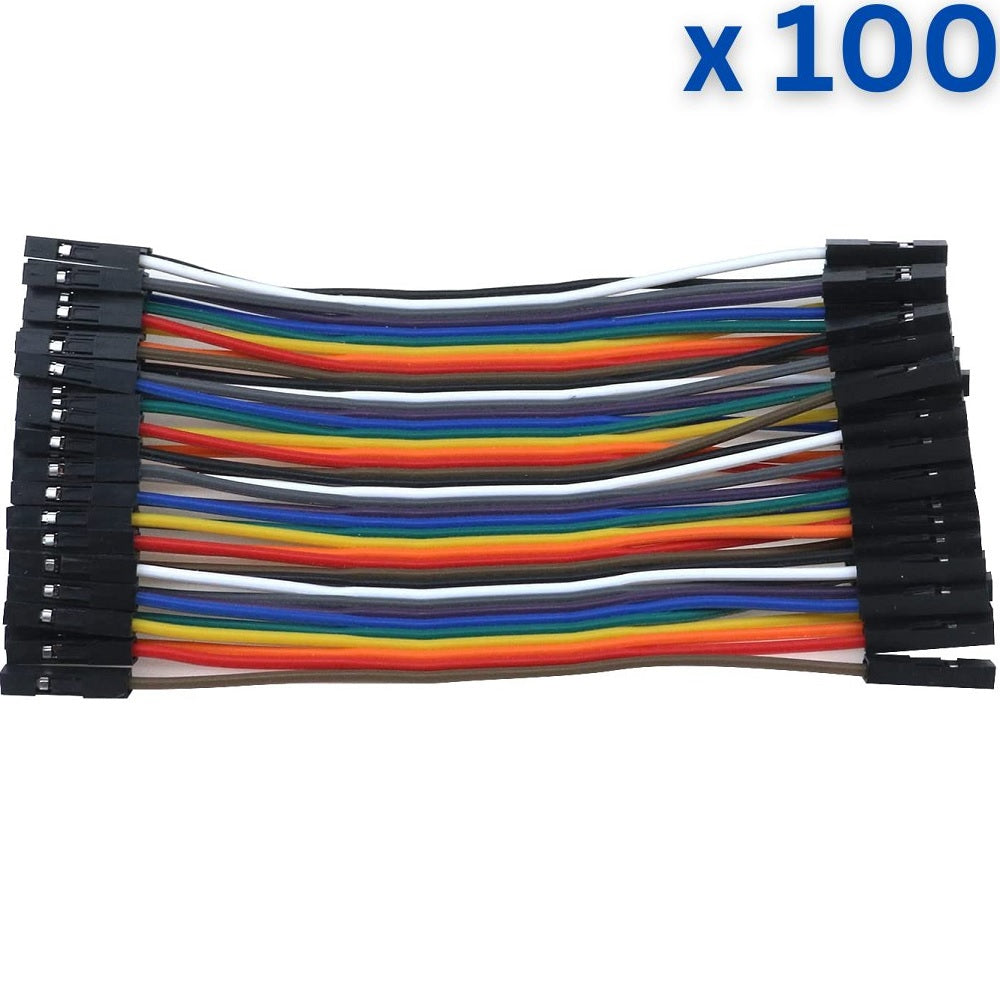 40 Pin 10cm 2.54mm Female to Female Breadboard Dupont Jumper Wire
