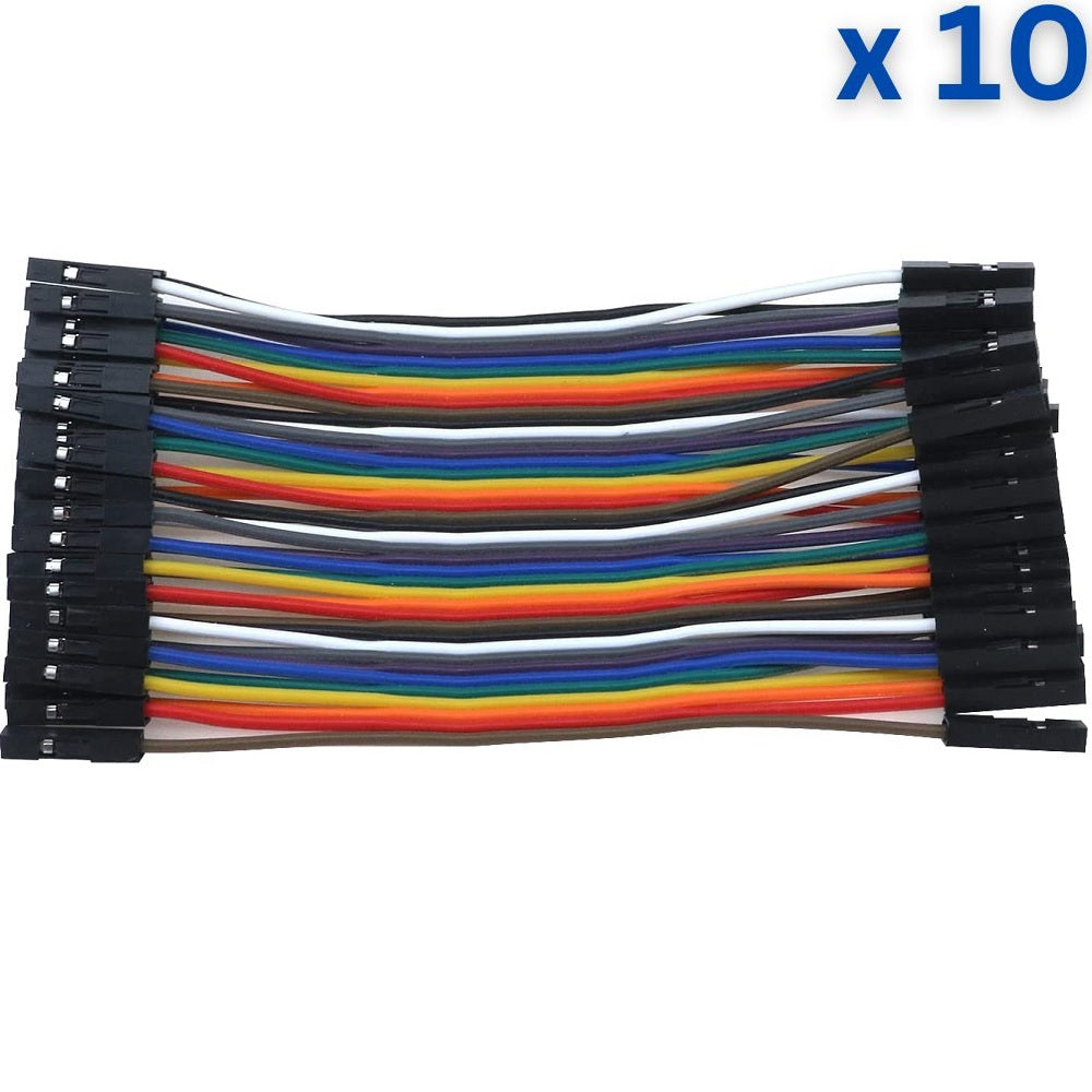 40 Pin 10cm 2.54mm Female to Female Breadboard Dupont Jumper Wire