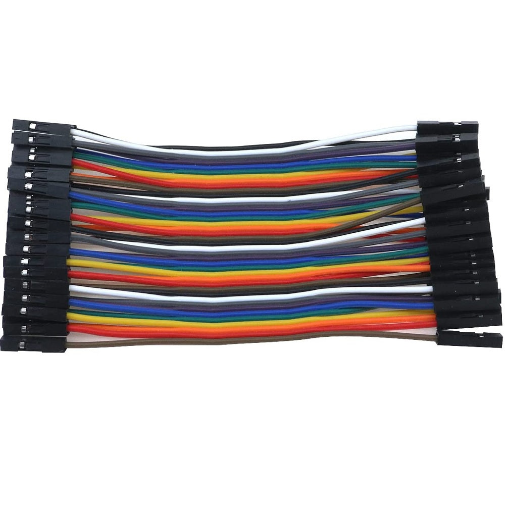40 Pin 10cm 2.54mm Female to Female Breadboard Dupont Jumper Wire