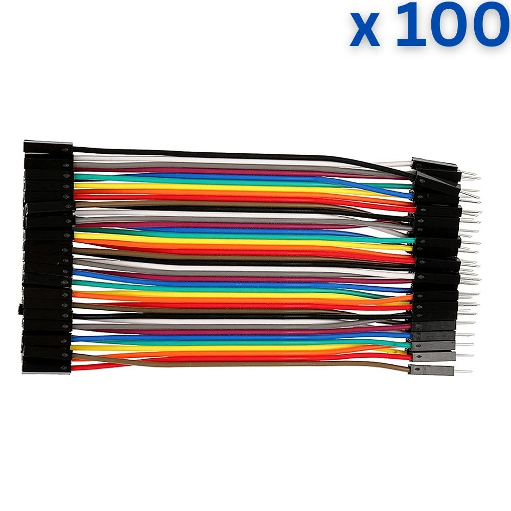 40 Pin 10cm 2.54mm Female to Male Breadboard Dupont Jumper Wire