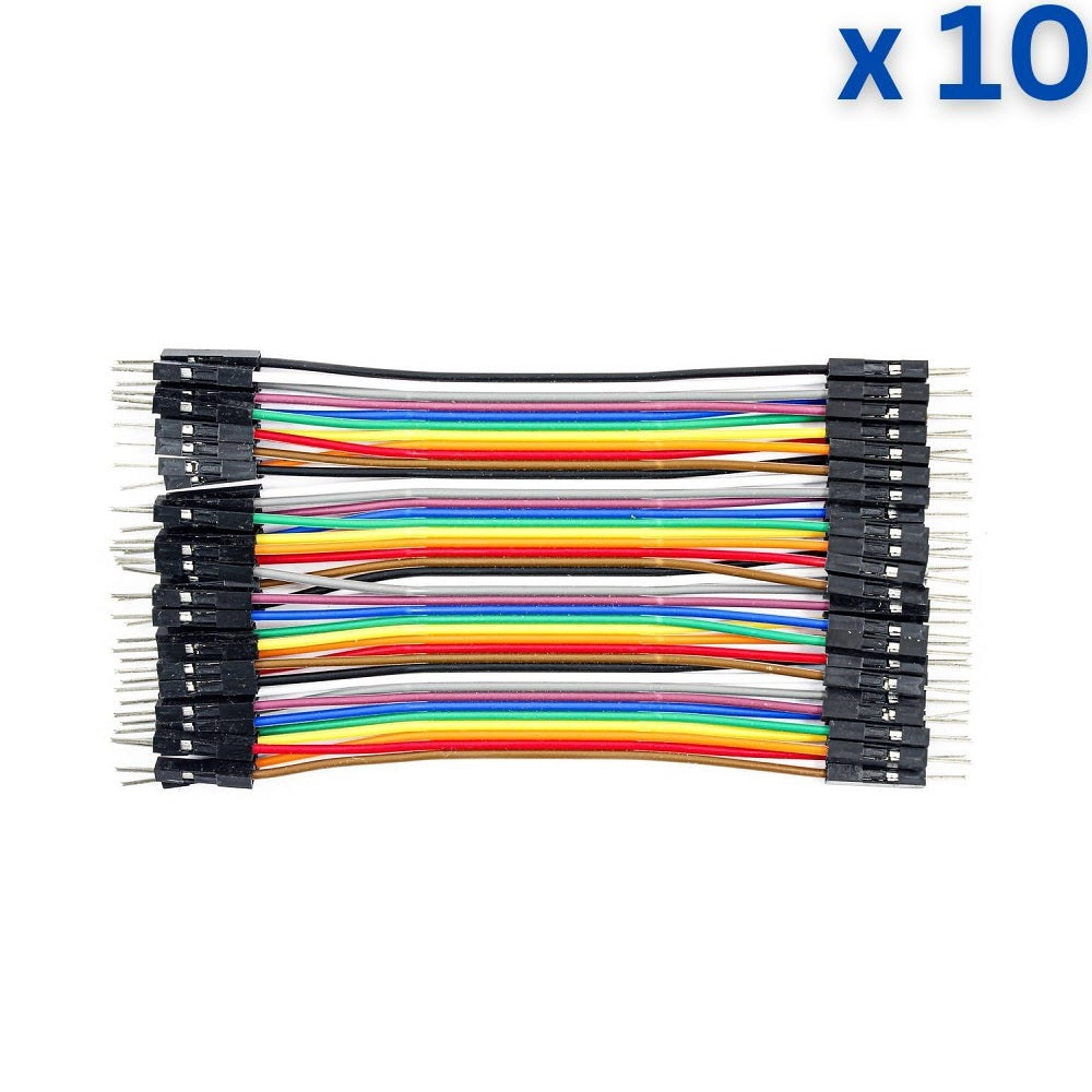 40 Pin 10cm 2.54mm Male to Male Breadboard Dupont Jumper Wire