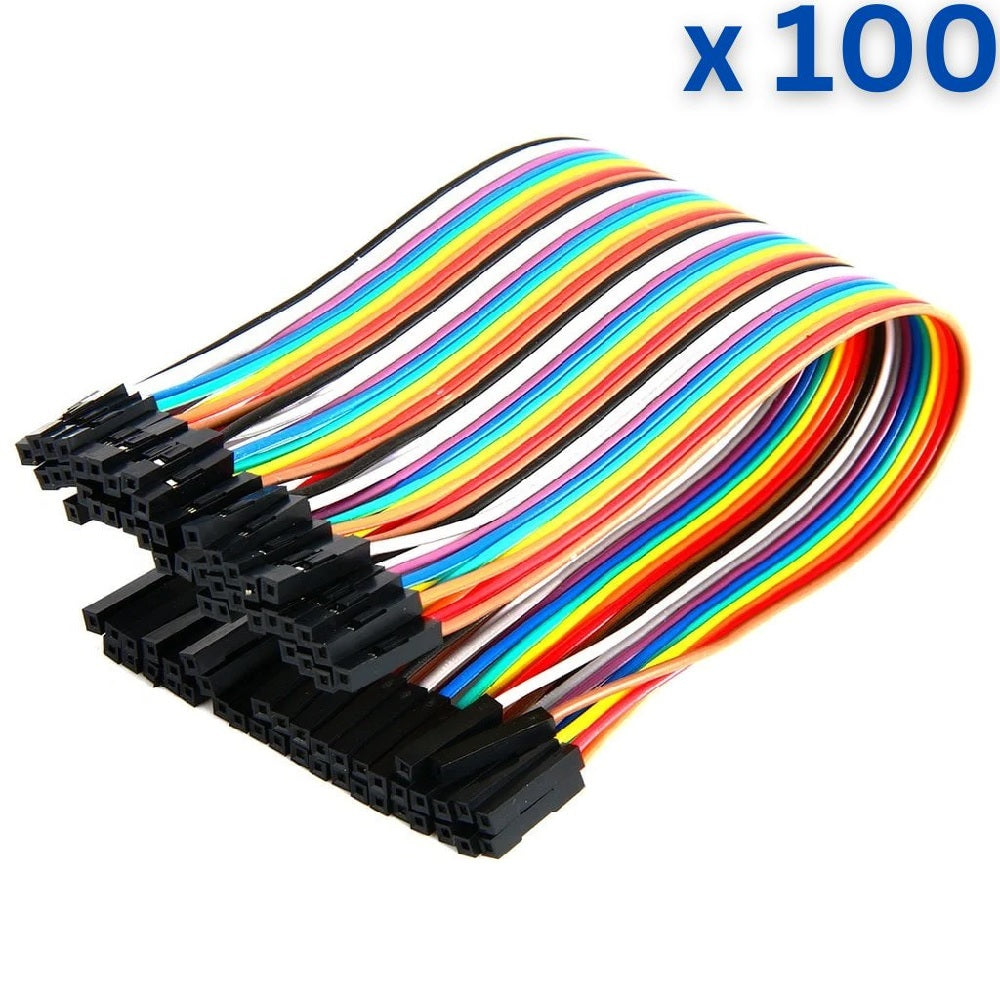 40 Pin 20cm 2.54mm Female to Female Breadboard Dupont Jumper Wire