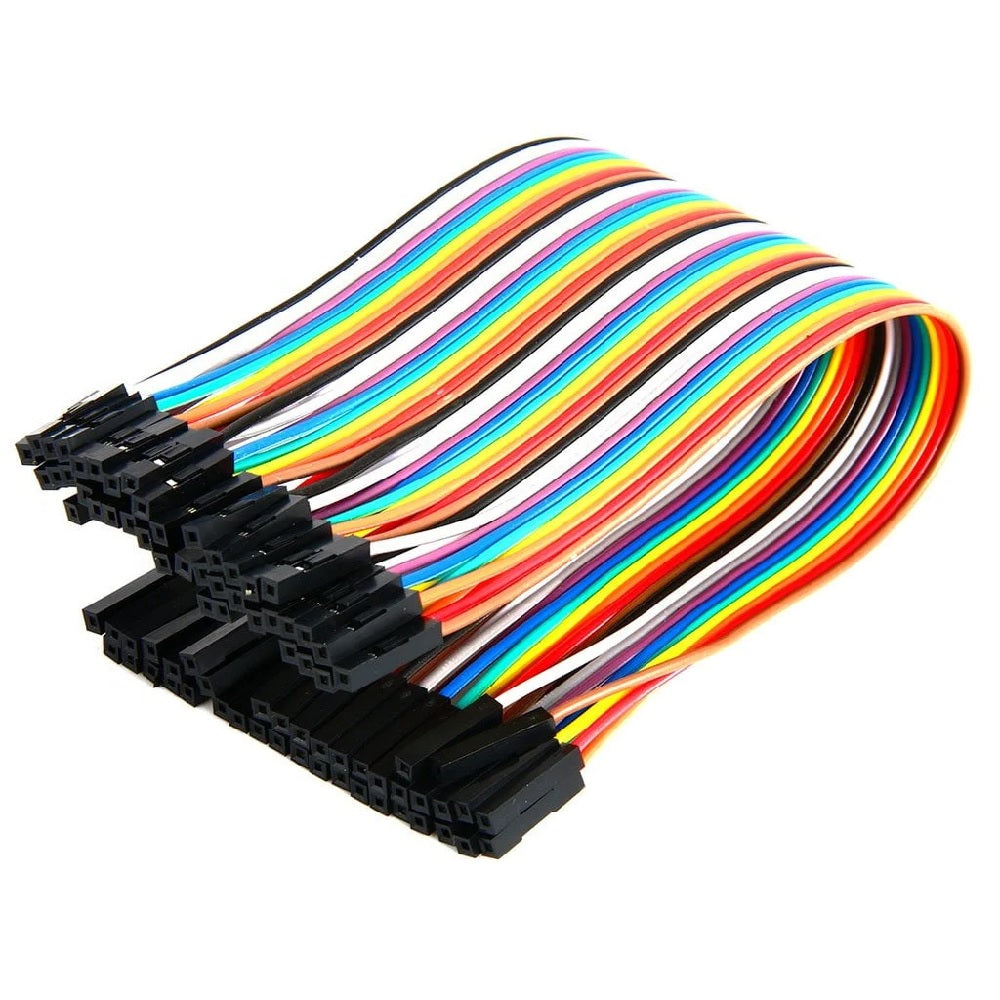 40 Pin 20cm 2.54mm Female to Female Breadboard Dupont Jumper Wire
