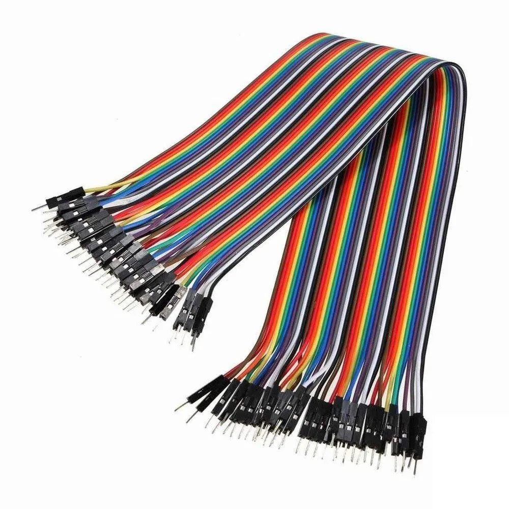 40 Pin 20cm 2.54mm Male to Male Breadboard Dupont Jumper Wire