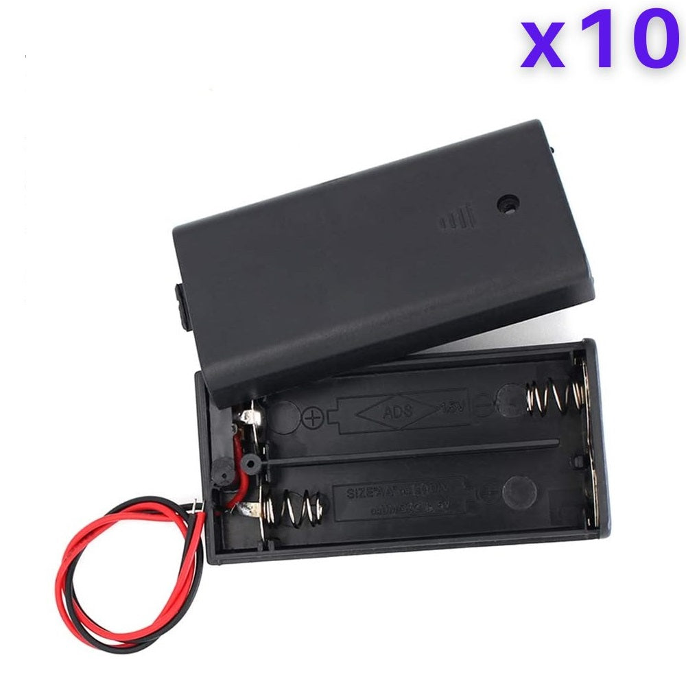 2 x 1.5V AA Battery Case Connector with Cover