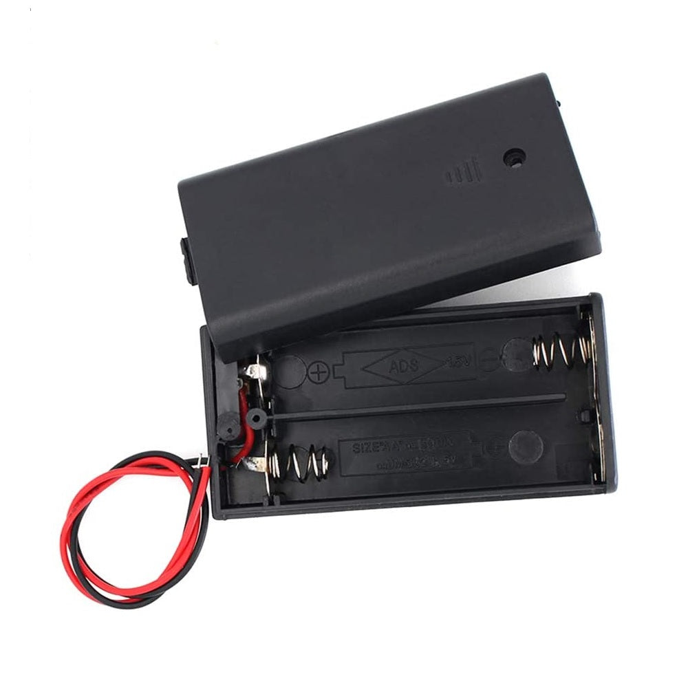 2 x 1.5V AA Battery Case Connector with Cover
