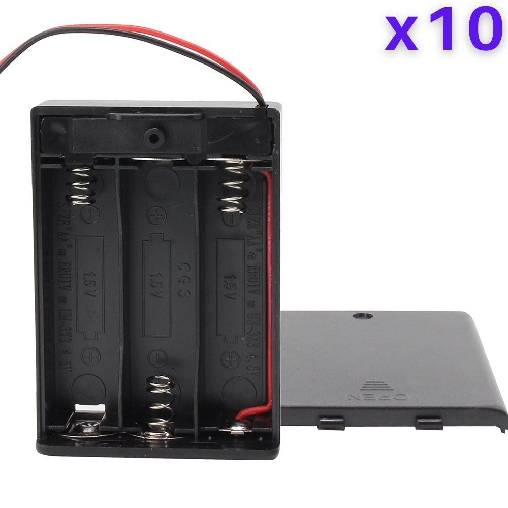 3 x 1.5V AA Battery Case Connector with Cover