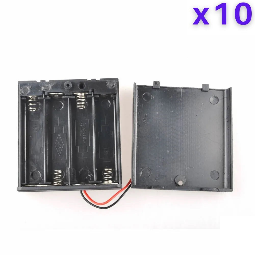 4 x 1.5V AA Battery Case Connector with Cover