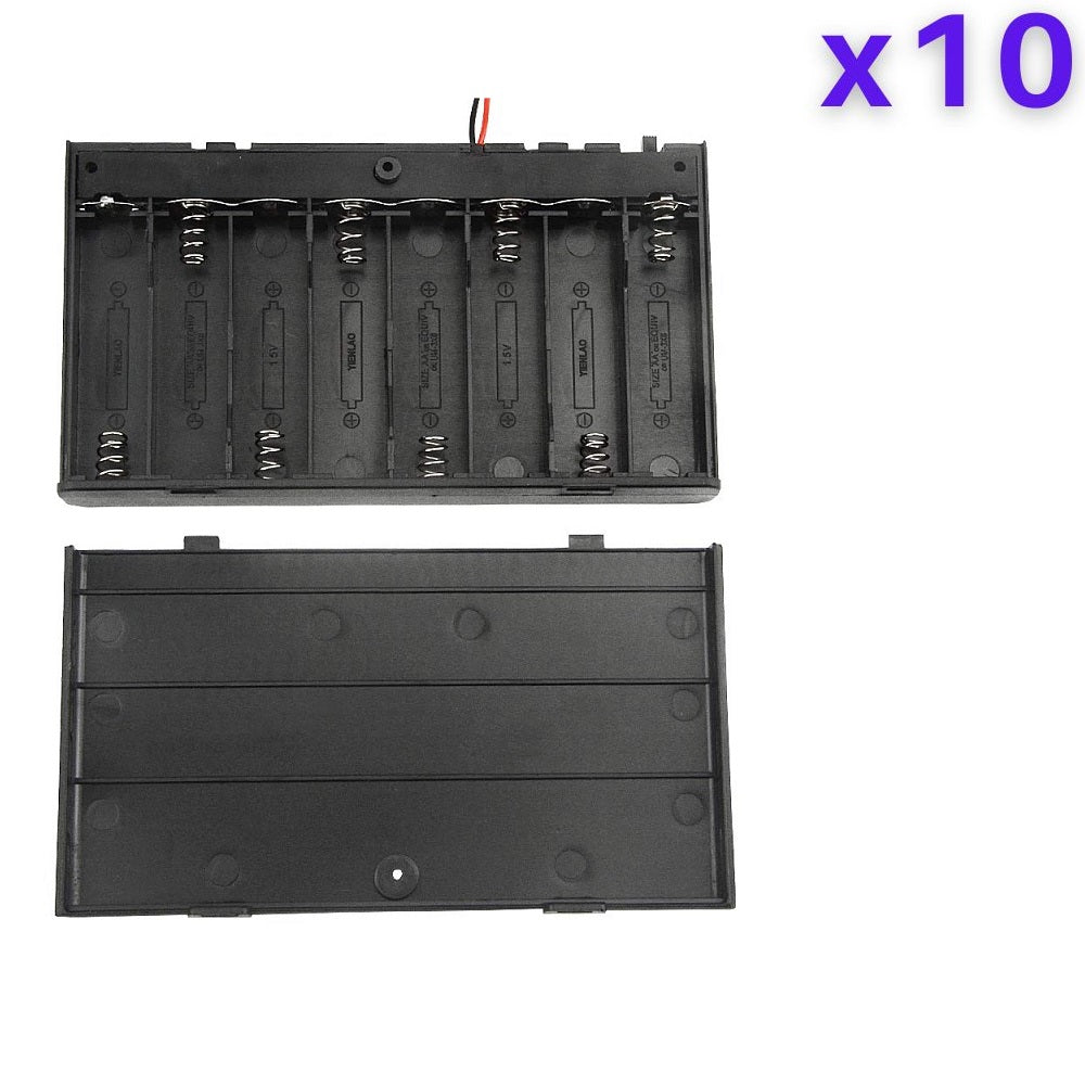 8 x 1.5V AA Battery Case Connector with Cover