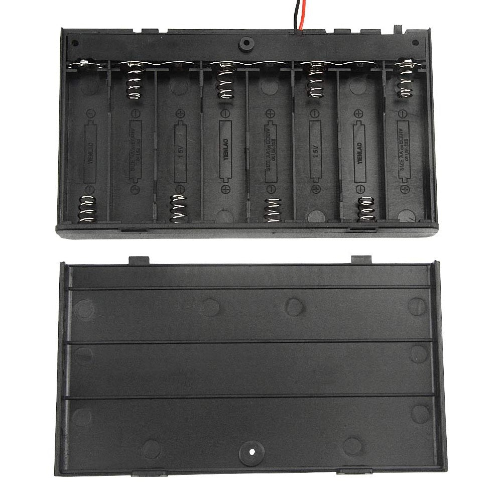8 x 1.5V AA Battery Case Connector with Cover