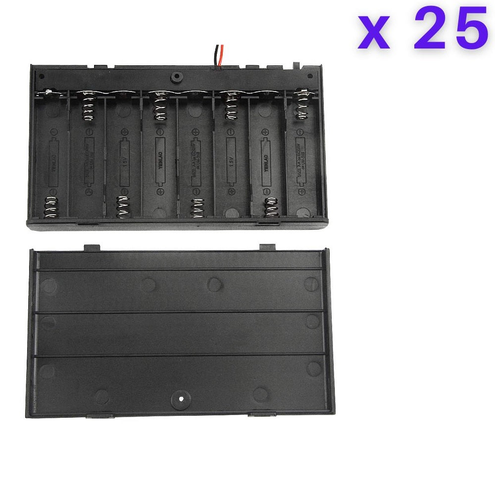 8 x 1.5V AA Battery Case Connector with Cover